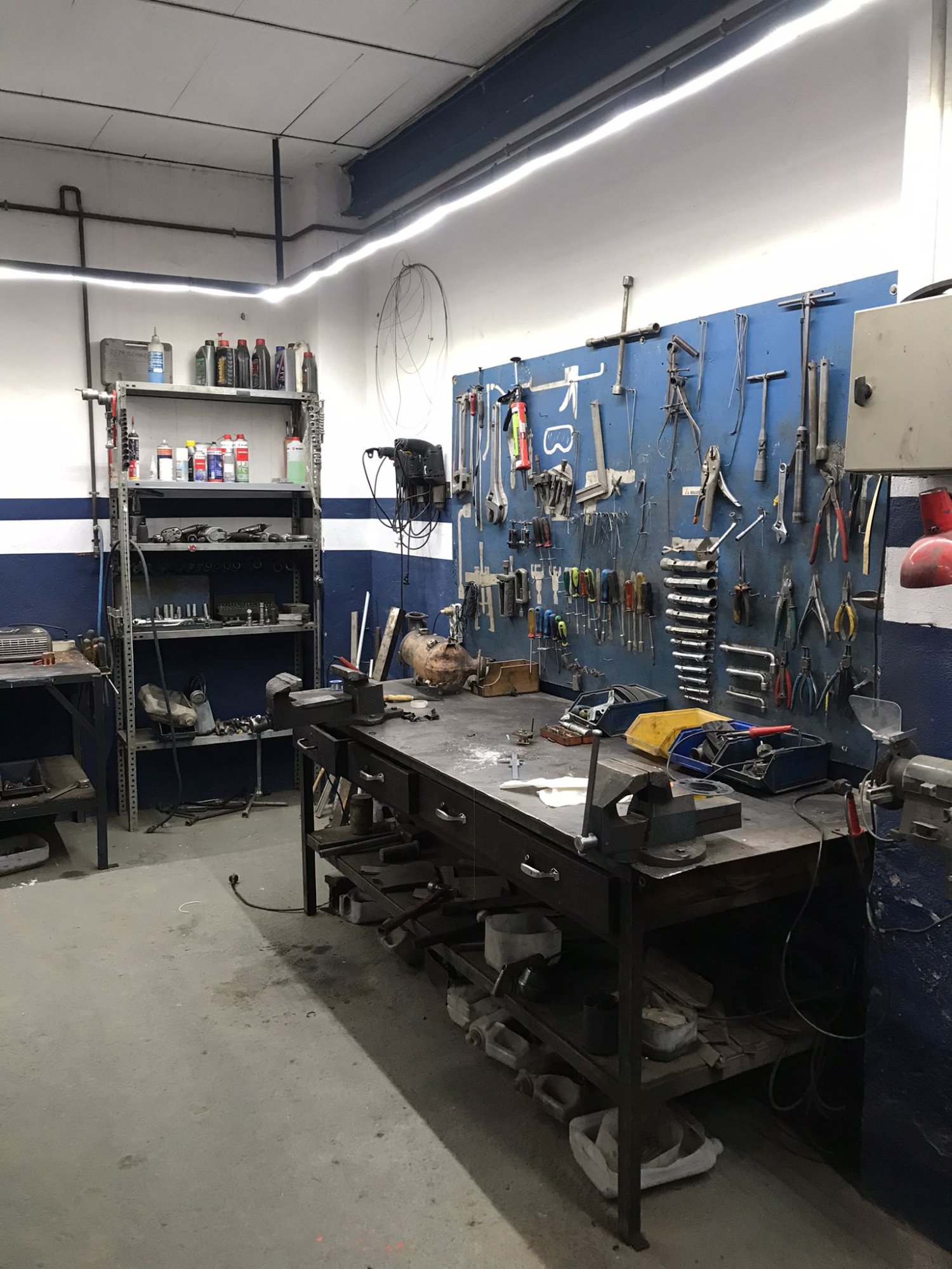 Banco de trabajo del taller